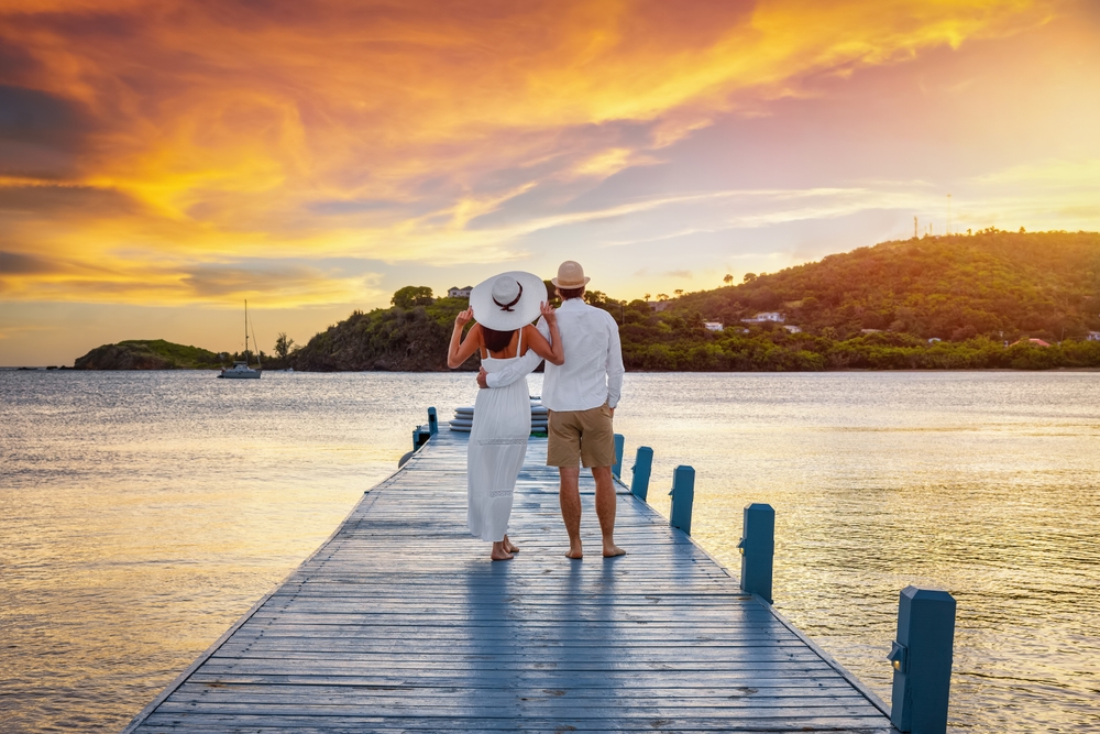 A couple enjoying their retirement in Antigua and Barbuda
