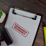 A permanent residency stamp